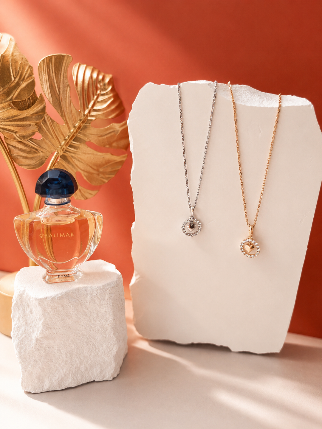 Collier Coeur Précieux-Argent 925/000 &amp; Zirconium